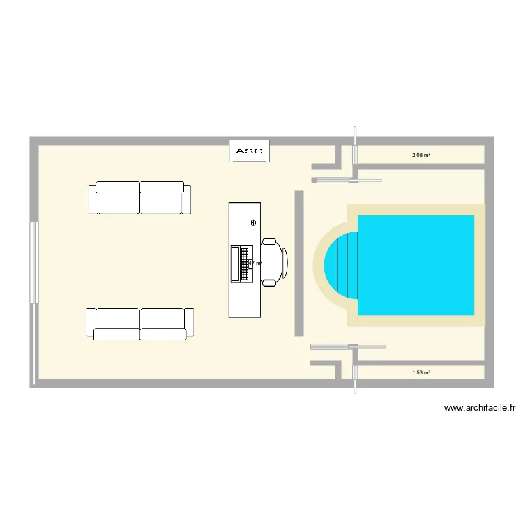 rez de chaussez . Plan de 