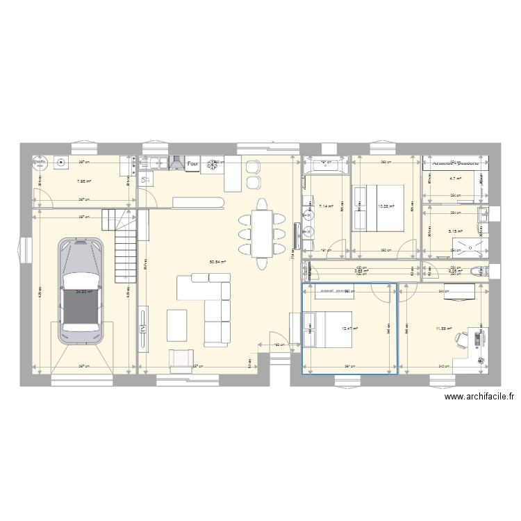 Plan Maison Eloi SANS WC. Plan de 0 pièce et 0 m2