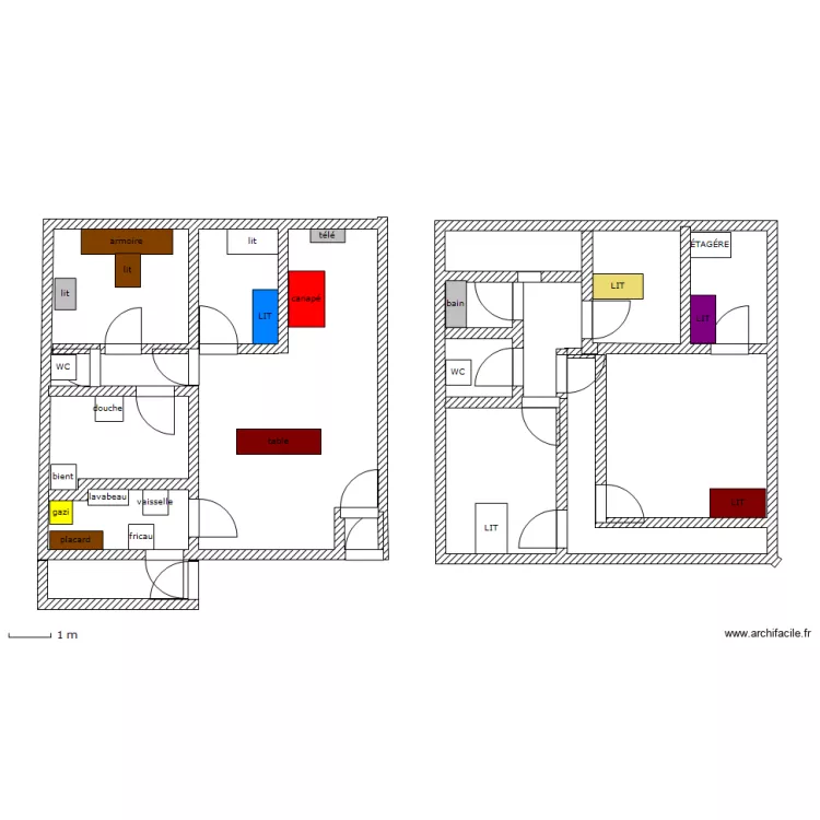 Maison. Plan de Maison. Plan de