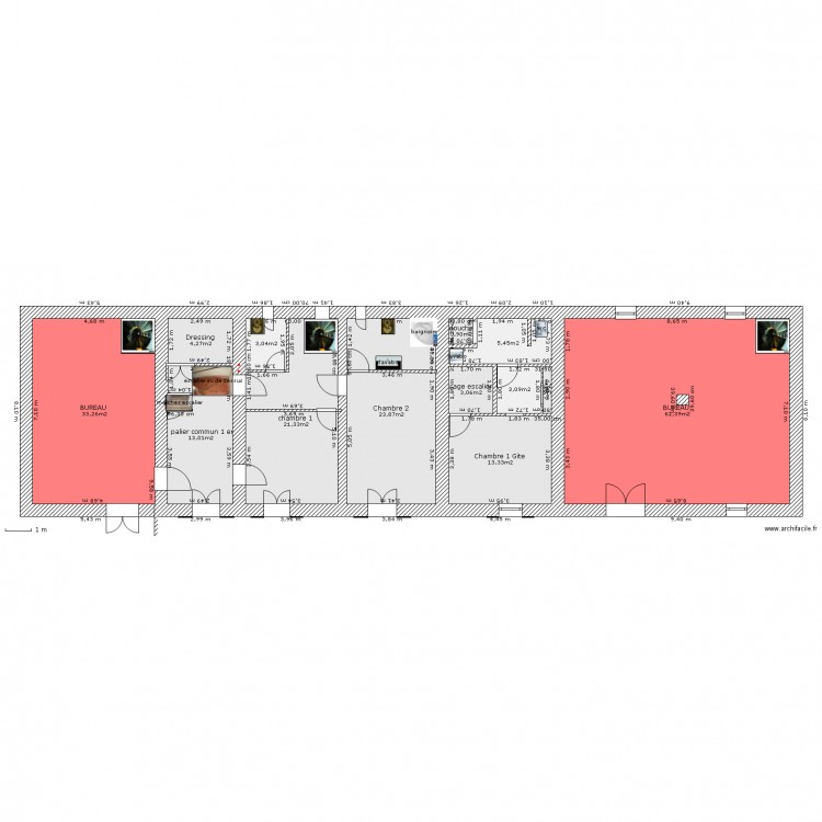 Mas St Jean 1 er étage Modifié. Plan de 0 pièce et 0 m2