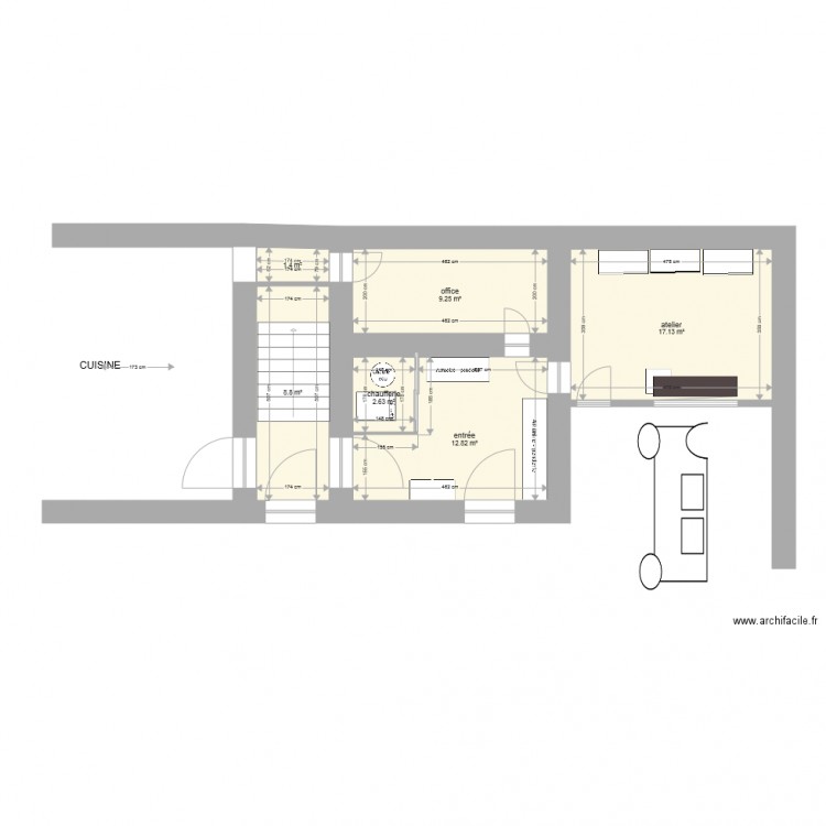 atelier entree de luziland. Plan de 0 pièce et 0 m2