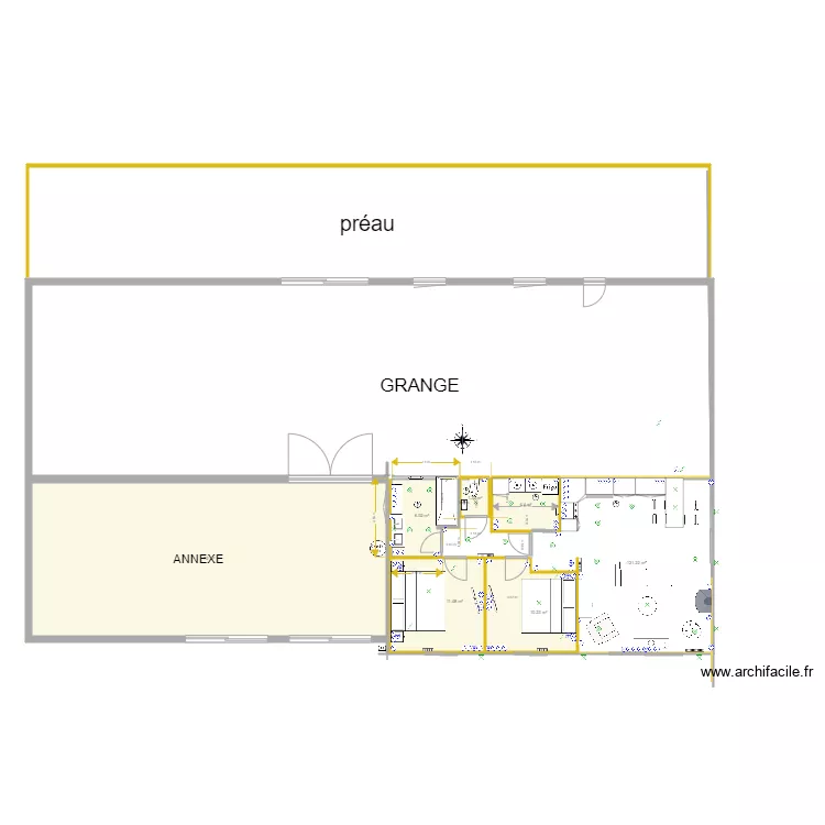 WINNEZEELE PC. Plan de 