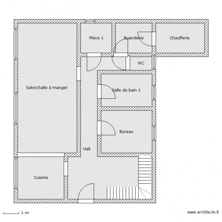 VILLAUME RDC. Plan de 0 pièce et 0 m2