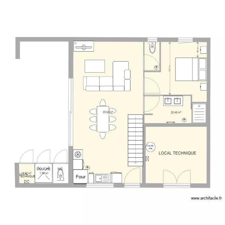 PLAN LOCAL PISCINE . Plan de PLAN LOCAL PISCINE . Plan de