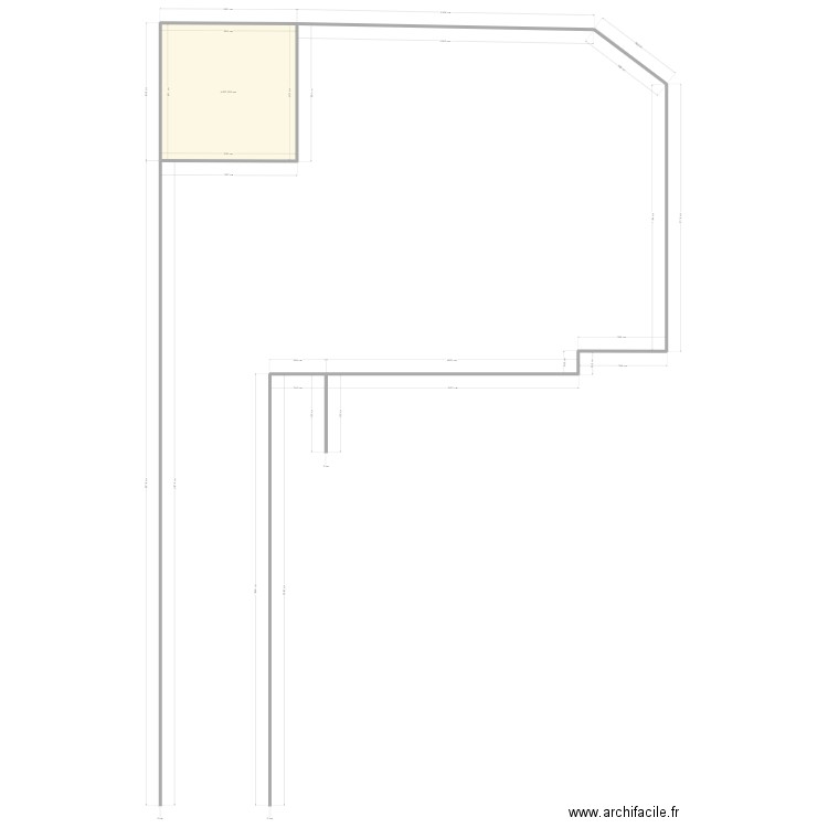 chambre d hotes. Plan de 1 pièce et 35 m2