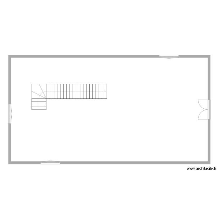 Exo70. Plan de 1 pièce et 216 m2