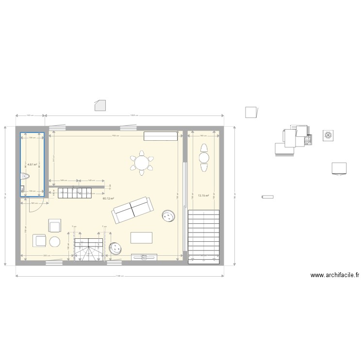 PLAN OPTION CHAMBRE SDB 2MEZZANINE . Plan de 0 pièce et 0 m2