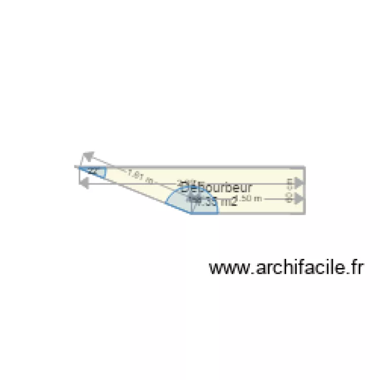 debourbeur vue de cot&eacute;. Plan de 
