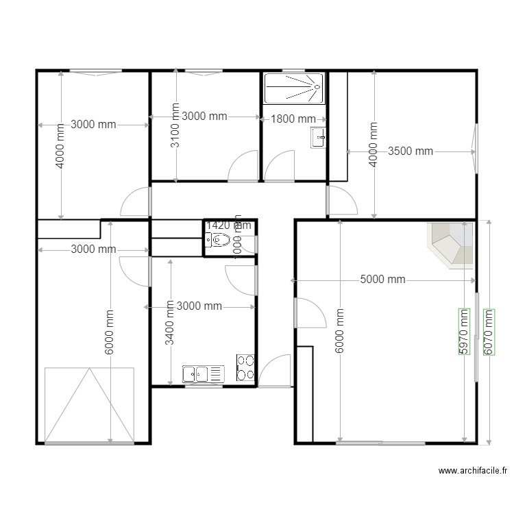 maison 3. Plan de 0 pièce et 0 m2