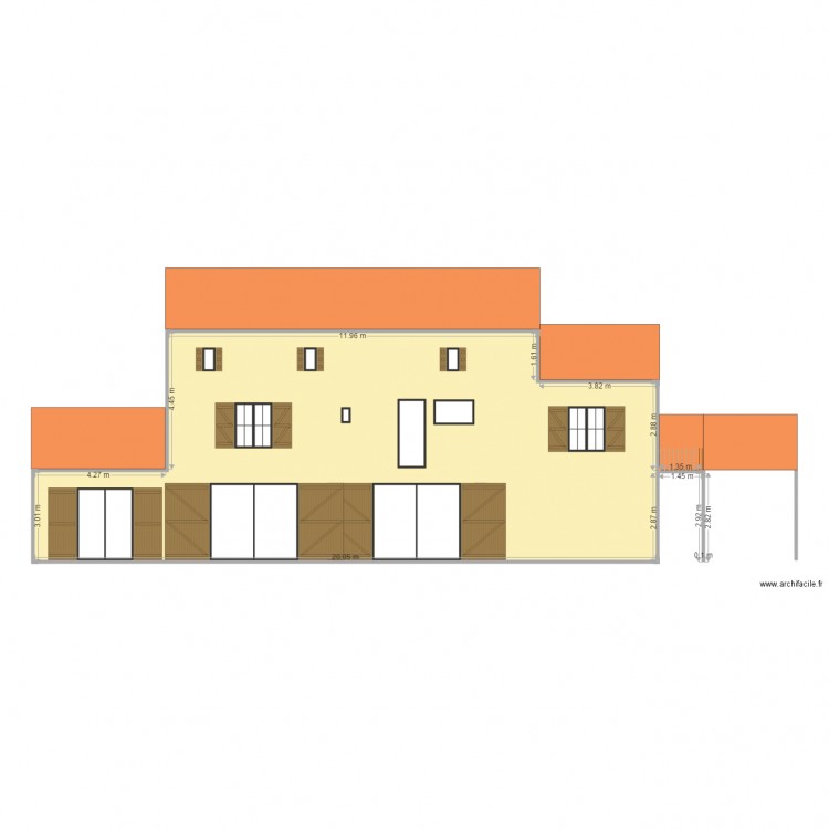 Facade Sud Ouest Projet 2. Plan de 0 pièce et 0 m2