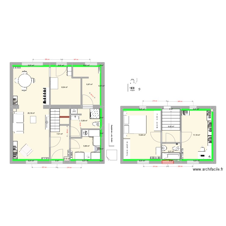 DamousRéflexions8. Plan de 31 pièces et 89 m2