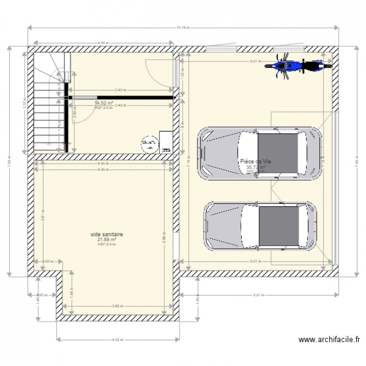 PLAN SOUS SOL PROJET SWENDER ROBERT 2. Plan de 0 pièce et 0 m2