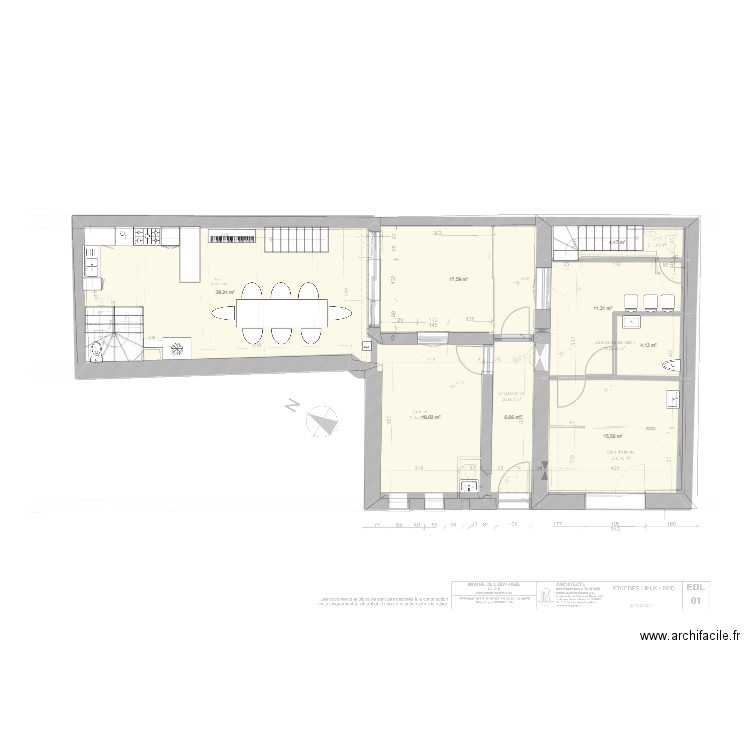 RDC. Plan de 0 pièce et 0 m2