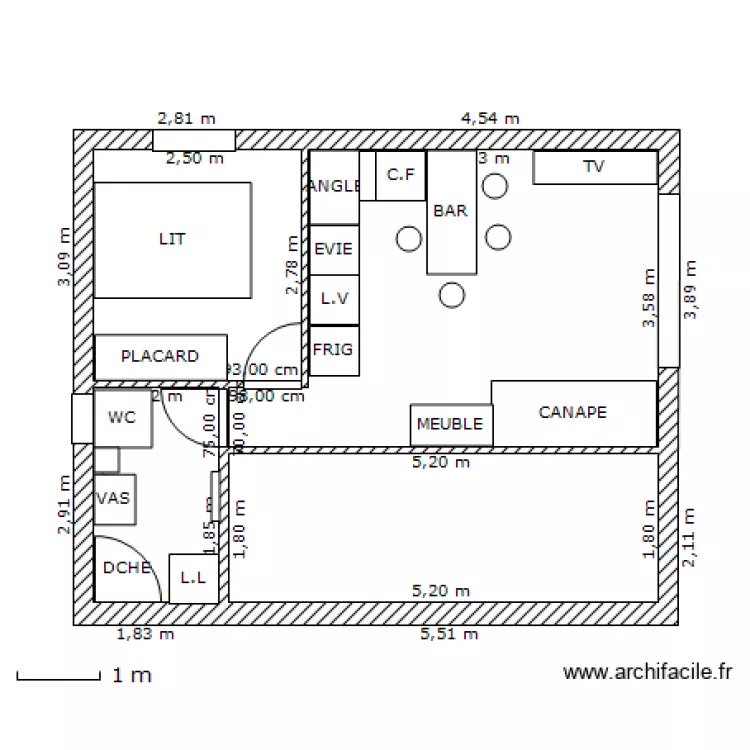 STUDIO. Plan de STUDIO. Plan de