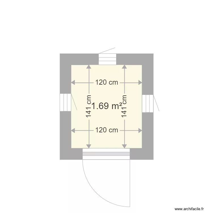cabane gardien. Plan de 
