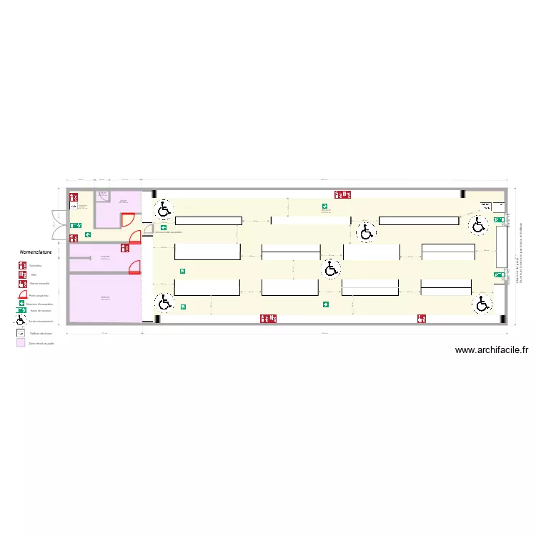 blanc mesnil apres travaux. Plan de 