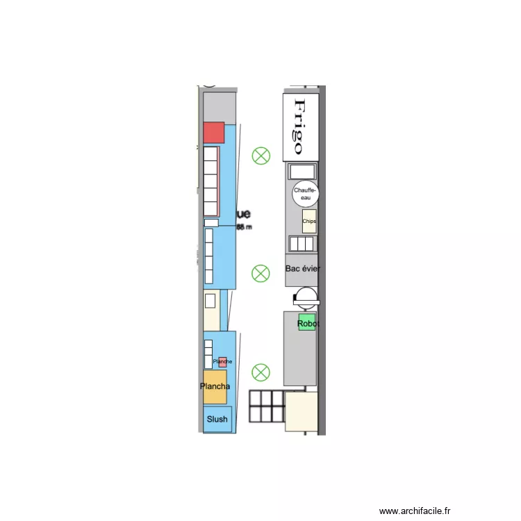 Agencement cuisine avec bacs. Plan de Agencement cuisine avec bacs. Plan de