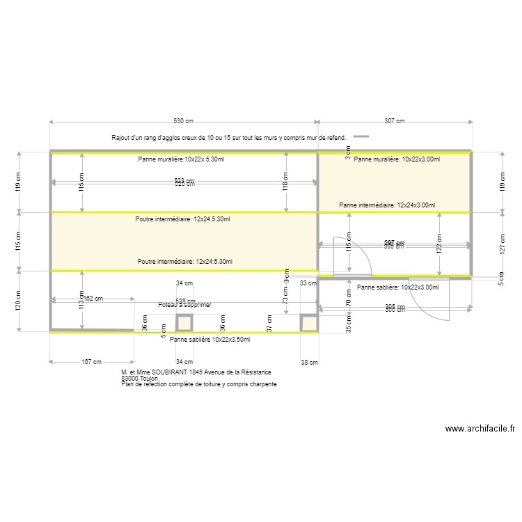 Plan SOUBIRANT. Plan de 0 pièce et 0 m2