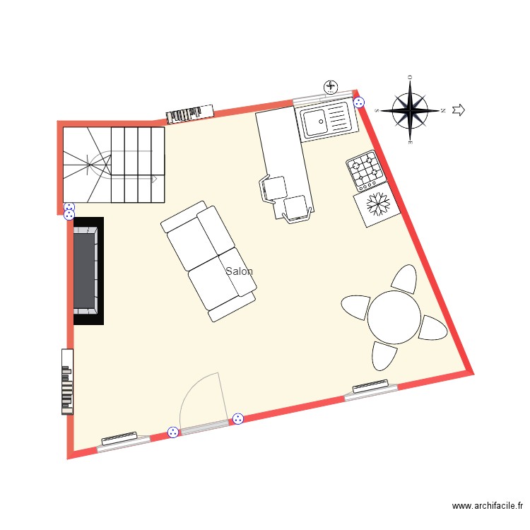 Coteaux Meublé. Plan de 0 pièce et 0 m2