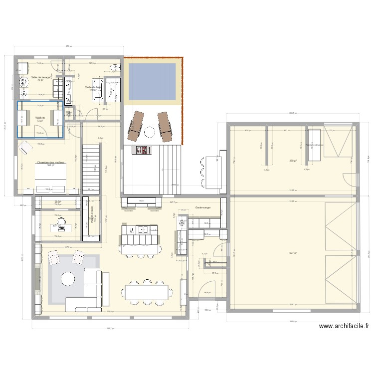 rez-de-chaussée 1. Plan de 0 pièce et 0 m2