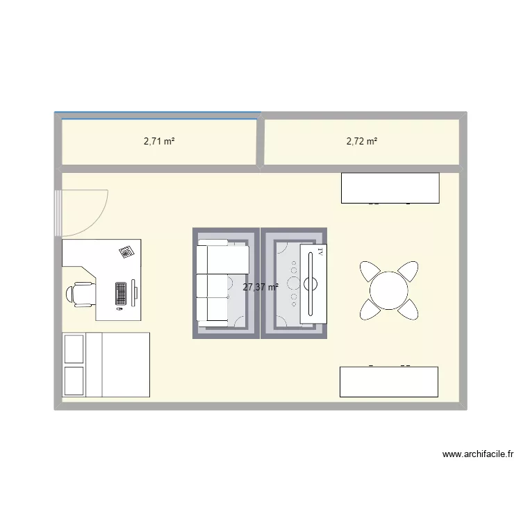 appartement . Plan de 