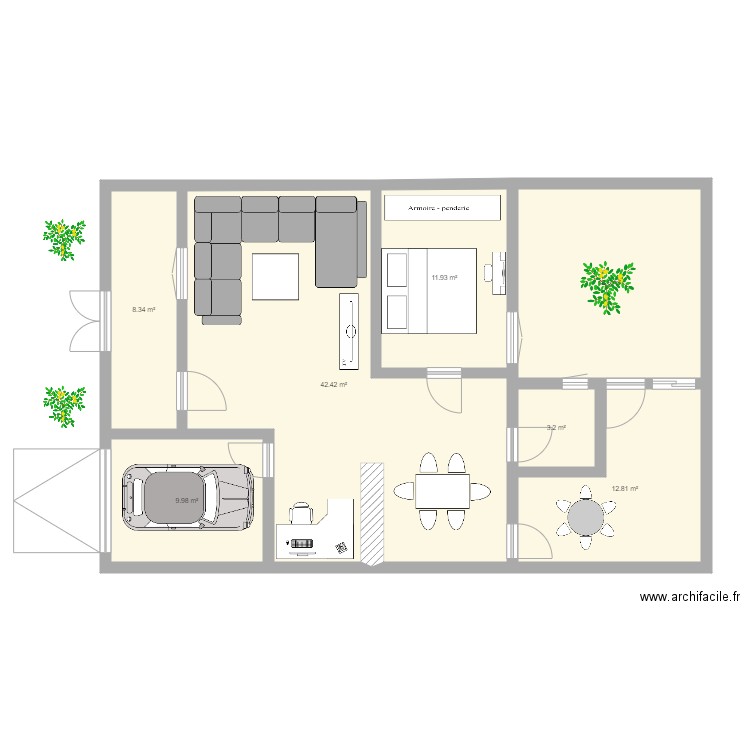 bayan. Plan de 0 pièce et 0 m2