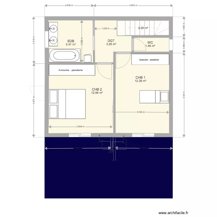 maison la bretagne 2. Plan de 