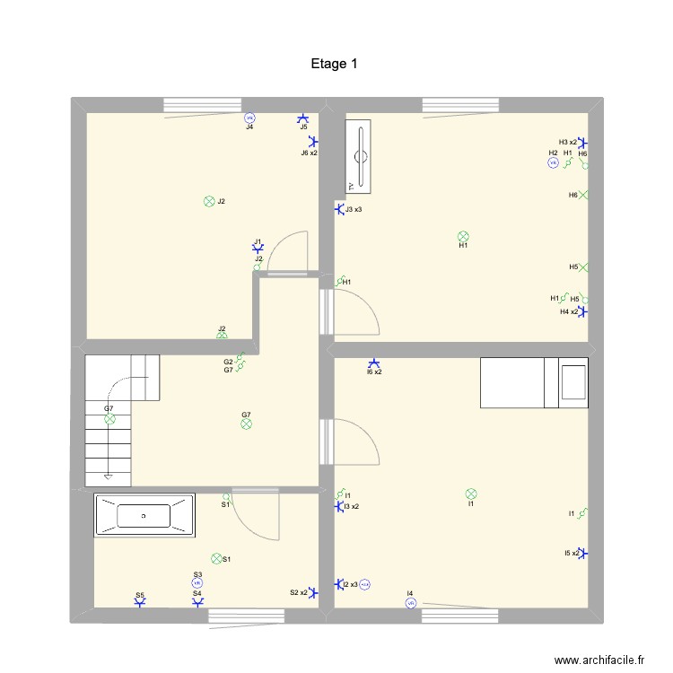 Barnich etage + Elec. Plan de 0 pièce et 0 m2