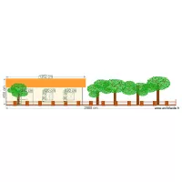 plan fa&ccedil;ade Nord Hourtin avant