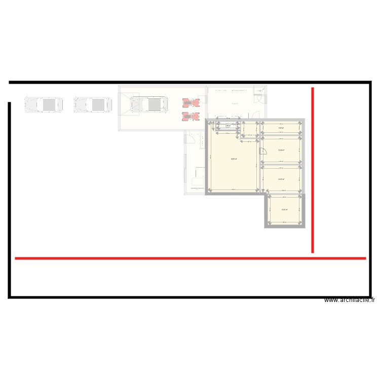 Maison4. Plan de 13 pièces et 243 m2