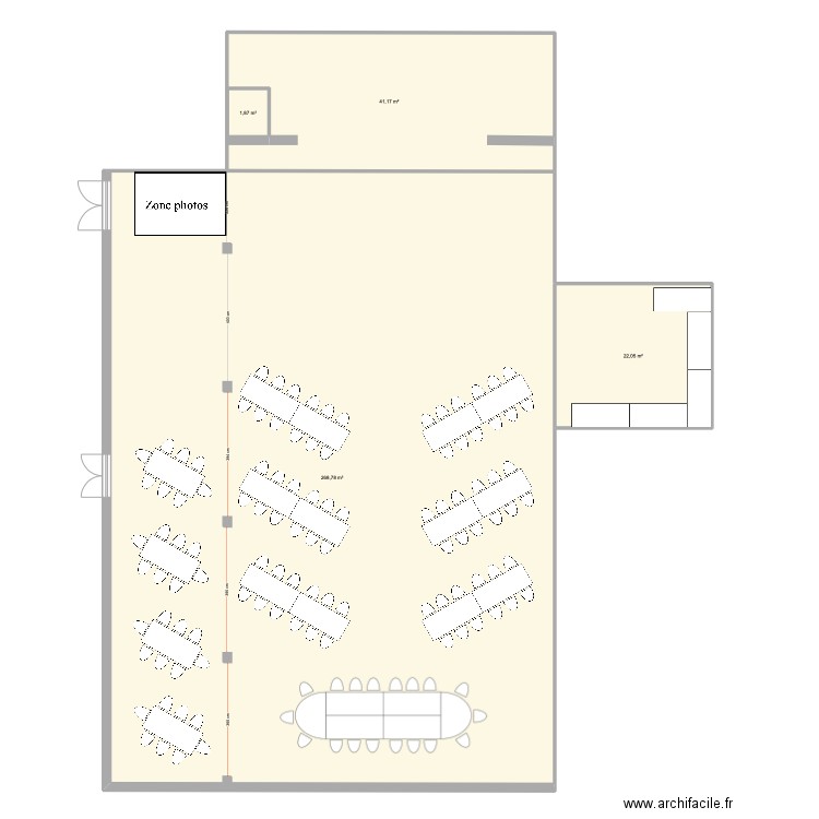 SALLE DES FETES V1. Plan de 0 pièce et 0 m2
