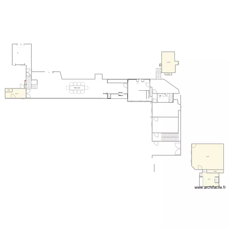 prangey partie  hiver. Plan de 