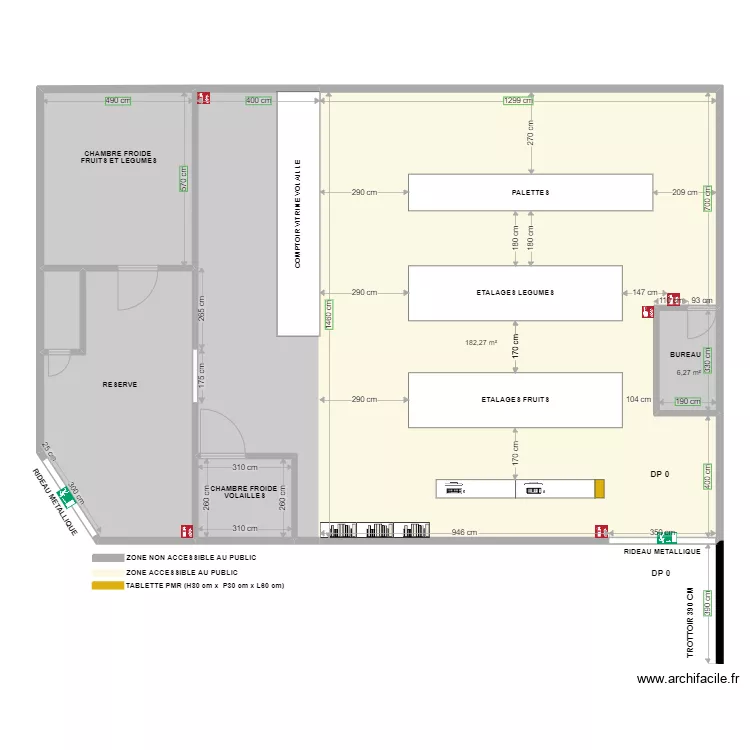 MMP Plan apr&egrave;s travaux. Plan de 