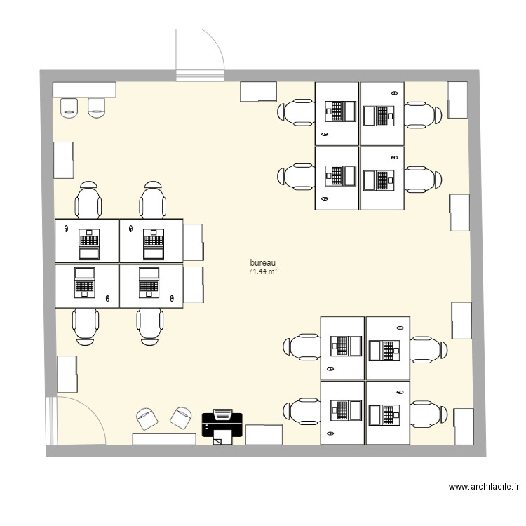 bureau boquette. Plan de 0 pièce et 0 m2