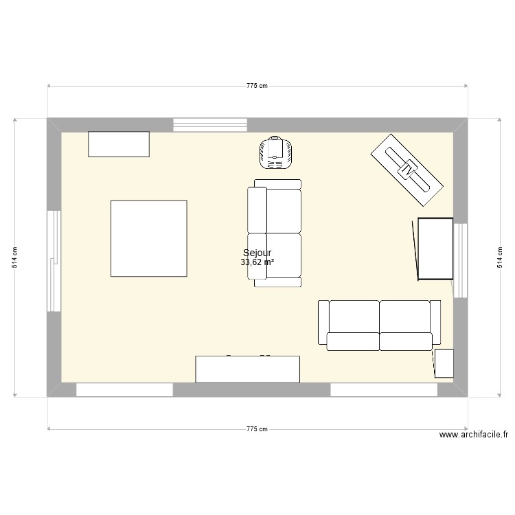 SEJOUR. Plan de 0 pièce et 0 m2
