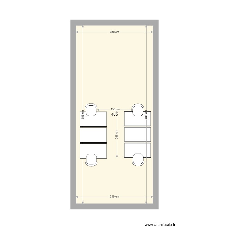 405 oraux. Plan de 0 pièce et 0 m2