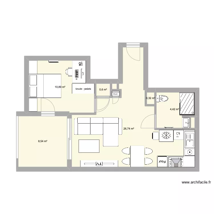 T2 Castelnau. Plan de T2 Castelnau. Plan de
