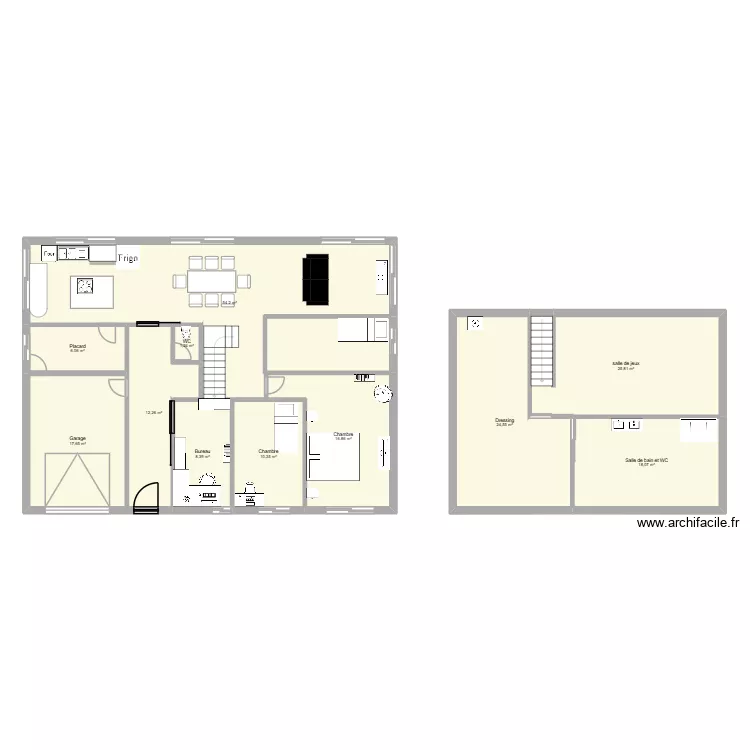 maison. Plan de 11 et 195 m² maison. Plan de 11 et 195 m²