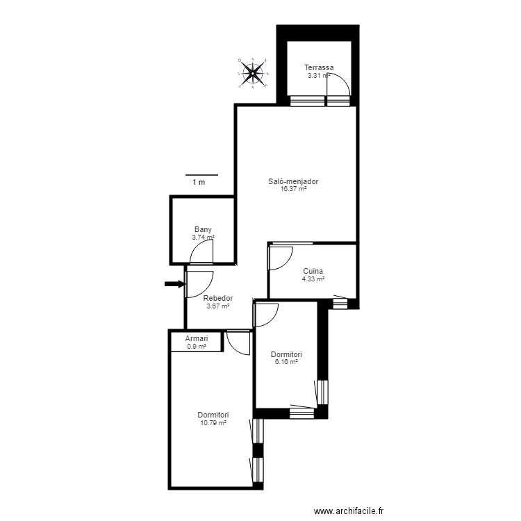 ED HORTAL F 3 ESC 2 4 3 C DR NEQUI 6 ANDORRA. Plan de 0 pièce et 0 m2