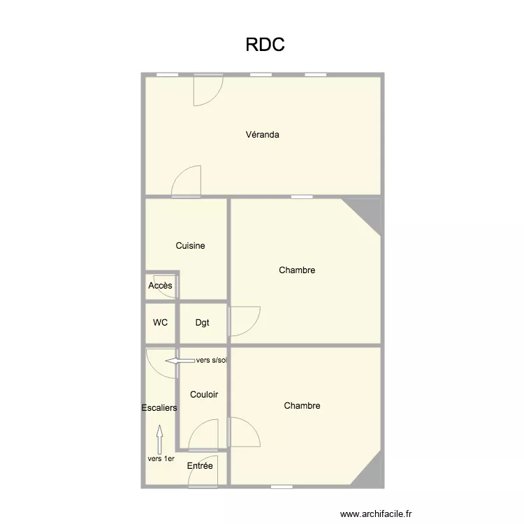 144 hoche rdc. Plan de 