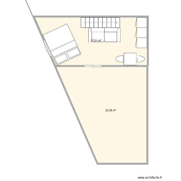 studio lolo bis. Plan de 0 pièce et 0 m2