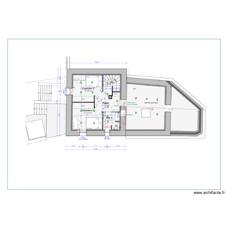 EOEC ETAGE. Plan de 0 pièce et 0 m2 EOEC ETAGE. Plan de 0 pièce et 0 m2