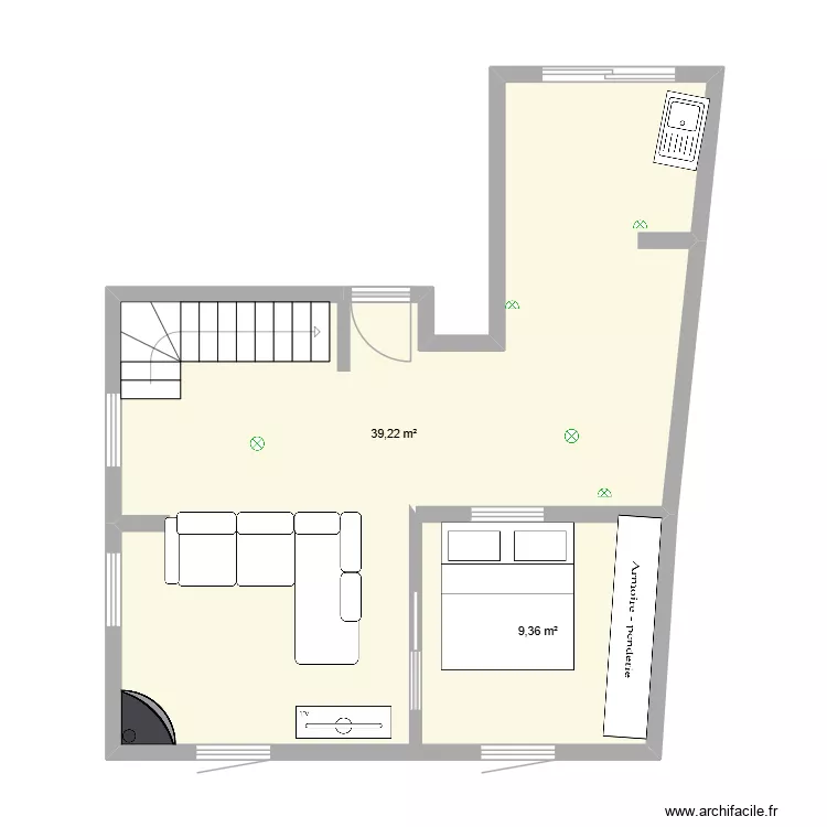 st just. Plan de 2 et 49 m² st just. Plan de 2 et 49 m²