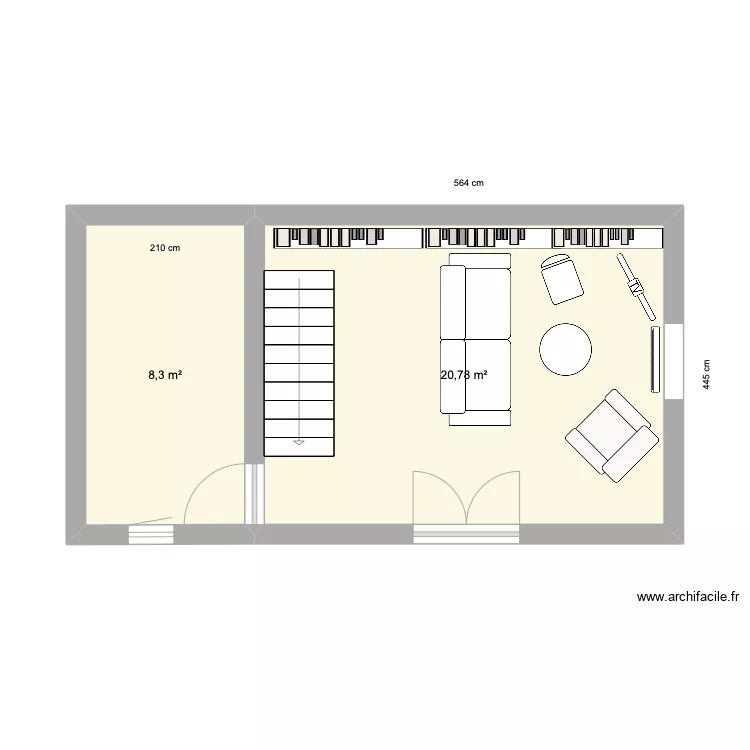 chambre. Plan de 