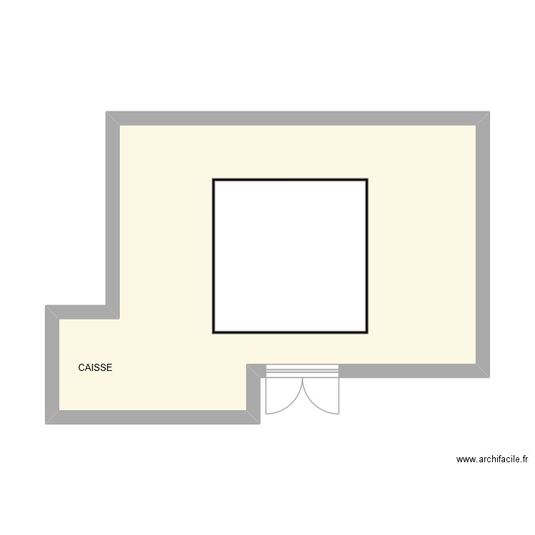 maison du monde. Plan de 1 pièce et 36 m2
