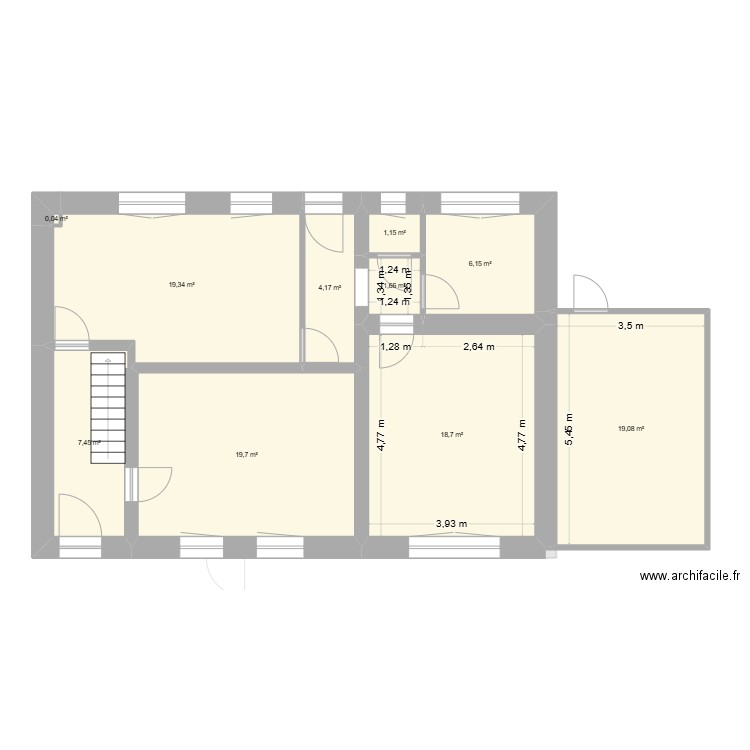 Phalsbourg_succession. Plan de 19 pièces et 257 m2