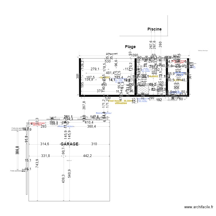 PISCINE Carrelage Couverture. Plan de 0 pièce et 0 m2