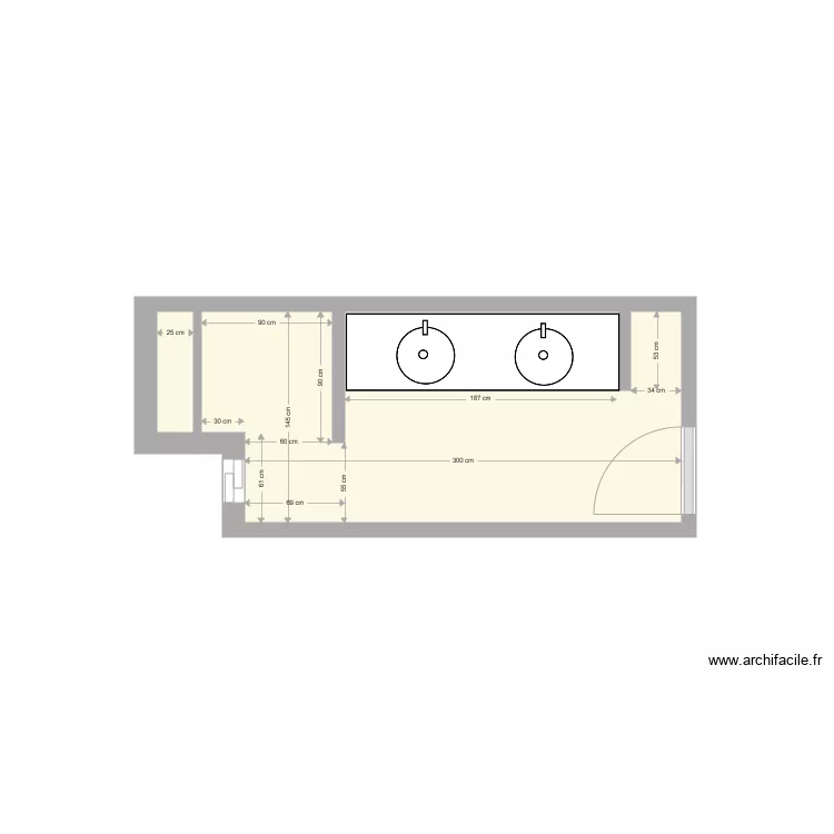 Sdb suite 01. Plan de Sdb suite 01. Plan de