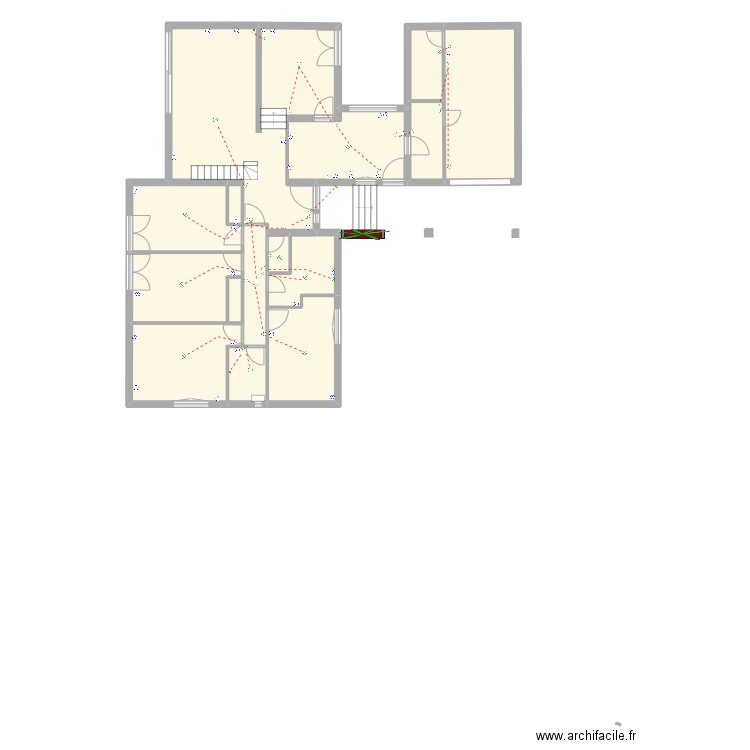 biviers1. Plan de 15 pièces et 131 m2