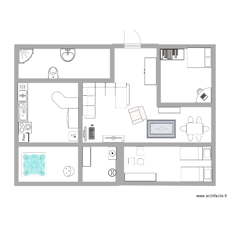 Maison Elaia 2. Plan de 7 pièces et 85 m2